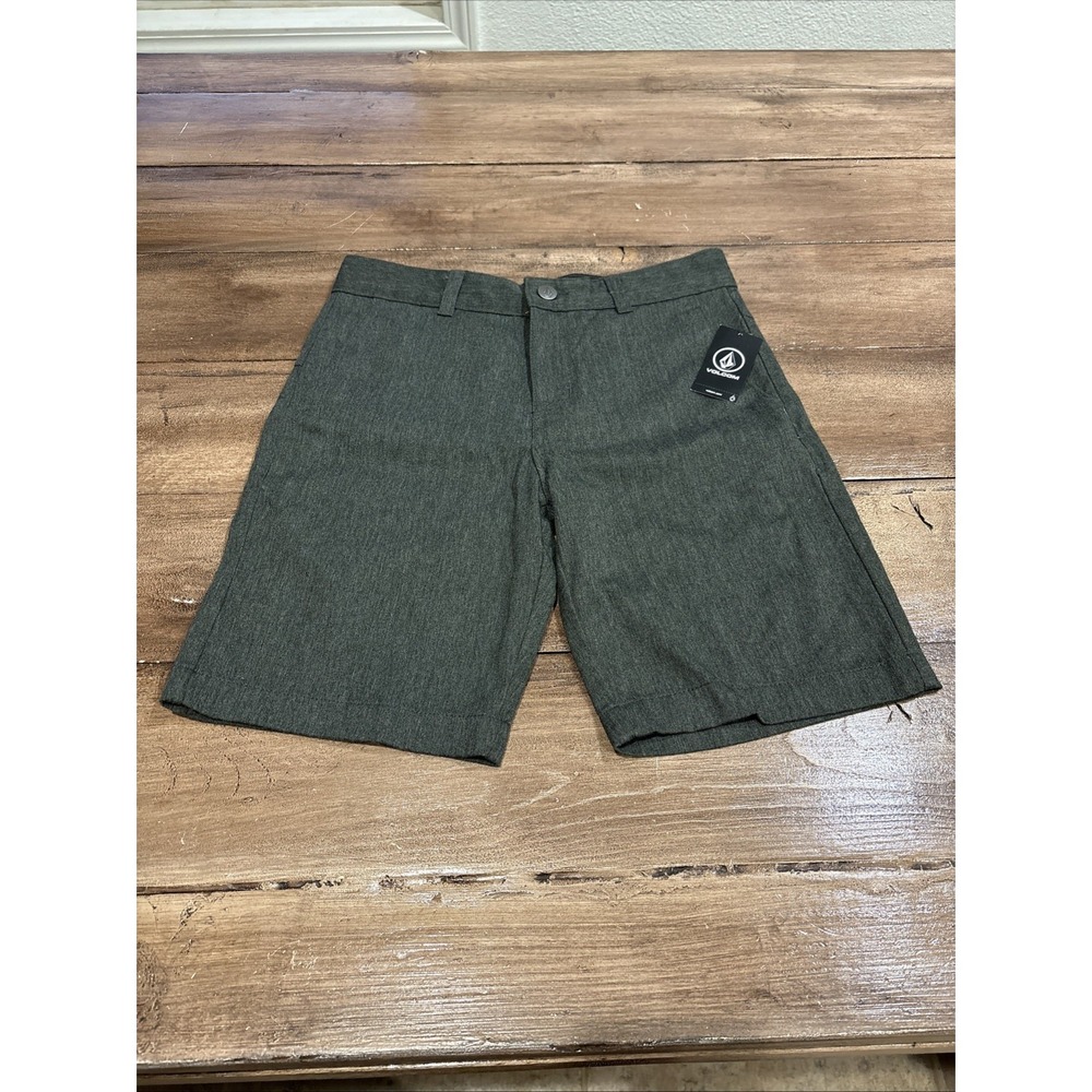 NWT Volcom V Monty Gray Stretch Shorts Boys 27 (14)